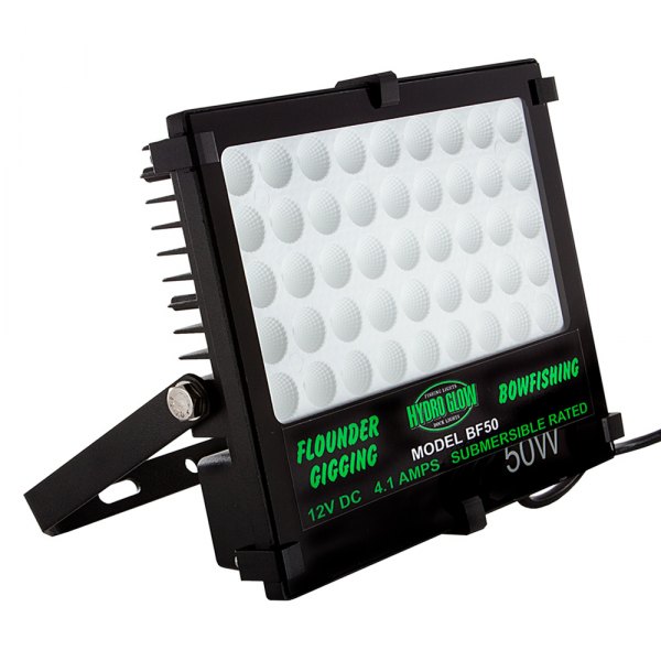 Hydro Glow® - 8" x 8" 50 W White LED Flood Fishing Light