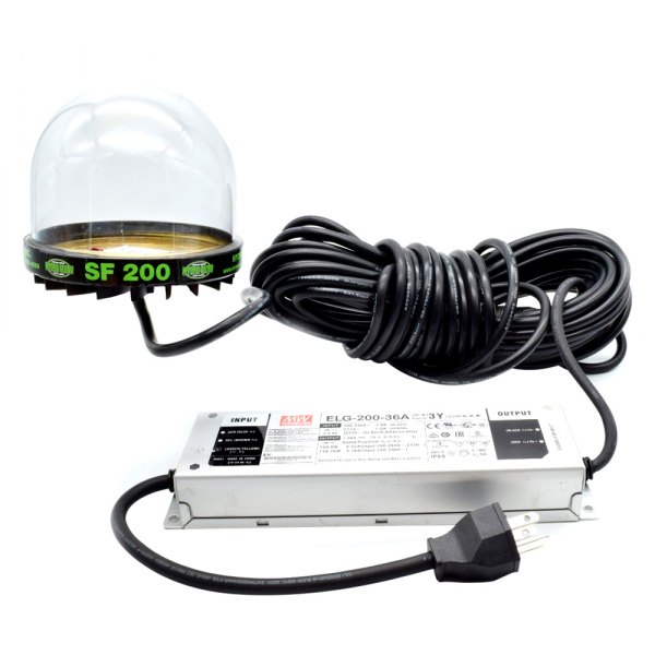 Hydro Glow® - LED Underwater Dock 200 W 50' Cord White Fishing Light