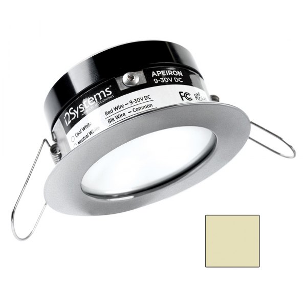 i2Systems® - Apeiron PRO A503 3.15"D 12/24V DC 150lm Warm White Recessed Spring Mount LED Courtesy Light