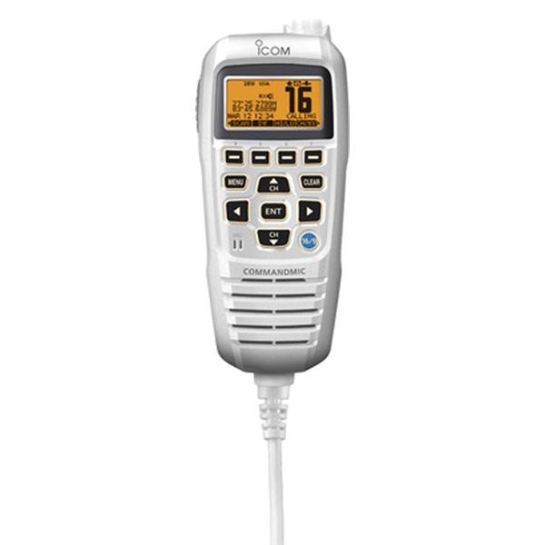 Icom® - White Wired Handset for M400BB/M423/M423G/M506 Radios