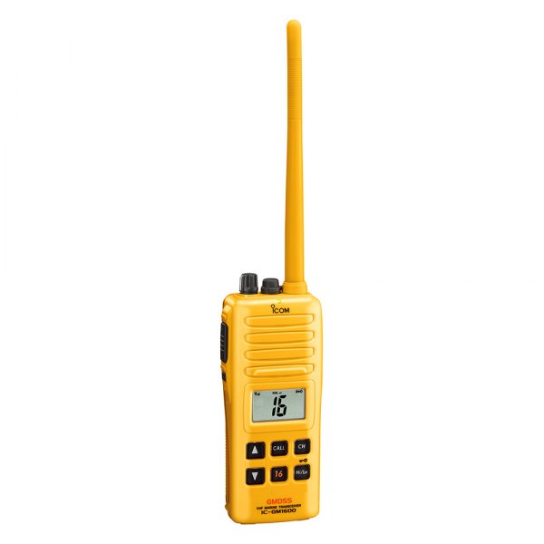 Icom® - 2W RF Yellow Handheld GMDSS Radio with BP-234 Battery