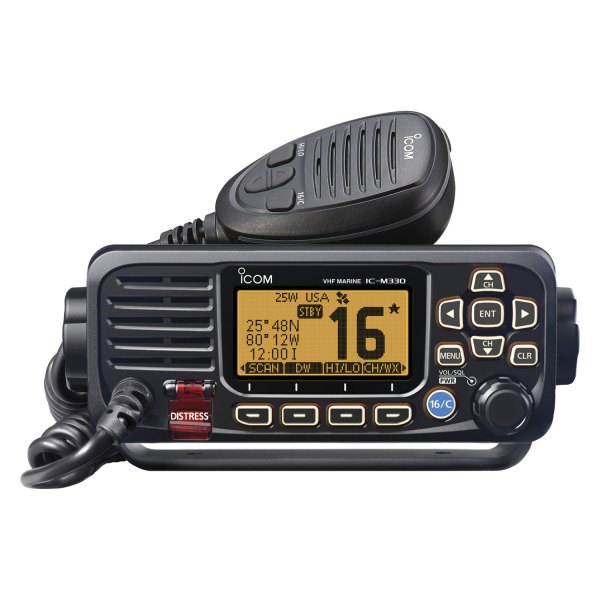 Icom® - M330 25W RF Black Fixed Mount VHF Radio