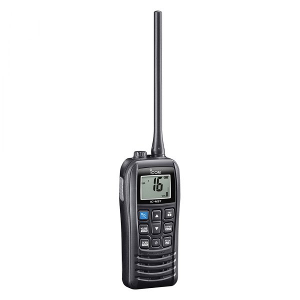Icom® - M37 6W RF Black Handheld VHF Radio