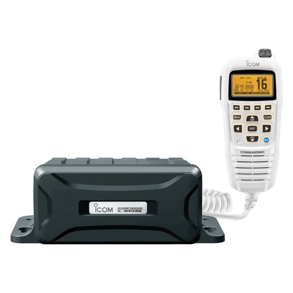 Icom® - 25W RF Black Black Box VHF Radio with HM195 CommandMic IV Microphone