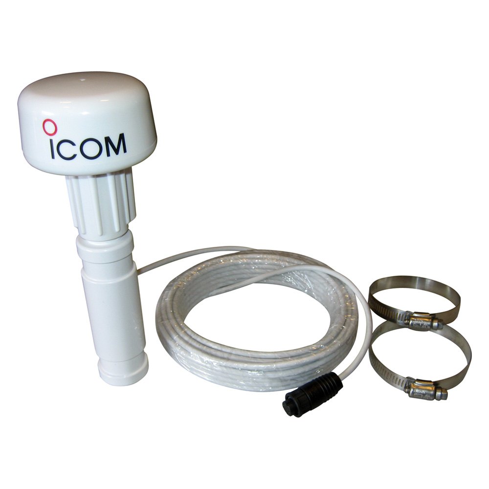 Icom® MXG5000S - MXG-5000S White GPS Antenna with 33' Cable and