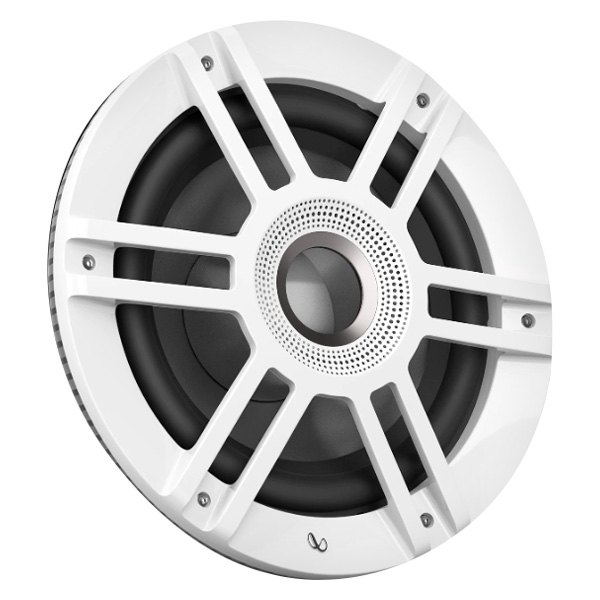 Infinity® - Kappa™ Series 900W 10" White Flush Mount Subwoofer with LED Lights