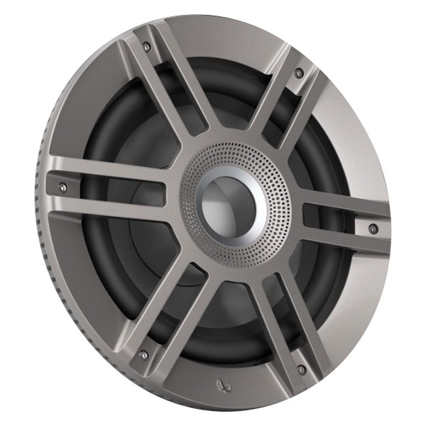 Infinity® - Kappa™ Series 900W 10" Silver Flush Mount Subwoofer with LED Lights