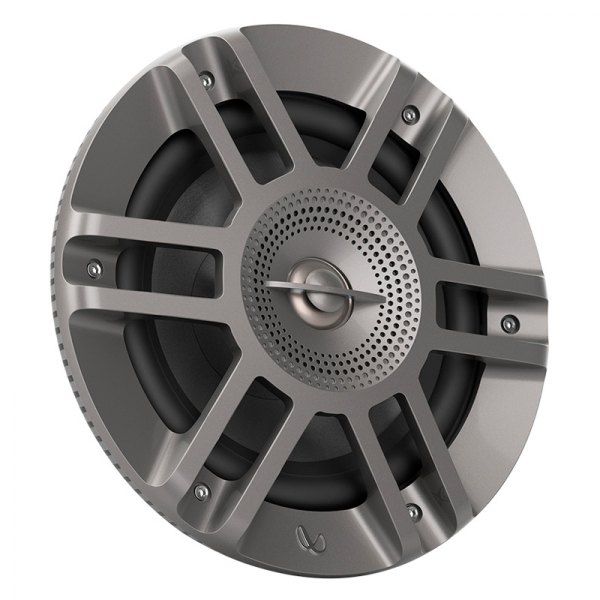 Infinity® - Kappa™ Series 300W 2-Way 3-Ohm 6.5" Silver Flush Mount Speakers with LED Lights, Pair