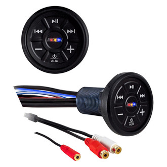 Install Bay® - Black Aux/Bluetooth Stereo Receiver