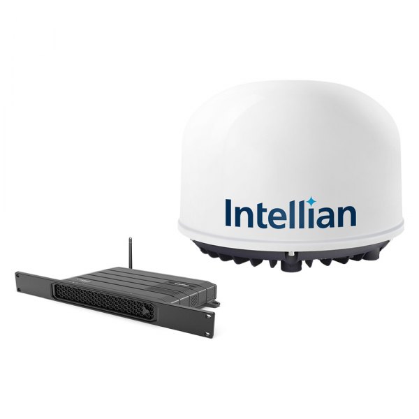 Intellian® - Certus C700 15" Dia. White WiFi/Cell Antenna System with Rack Mount BDU