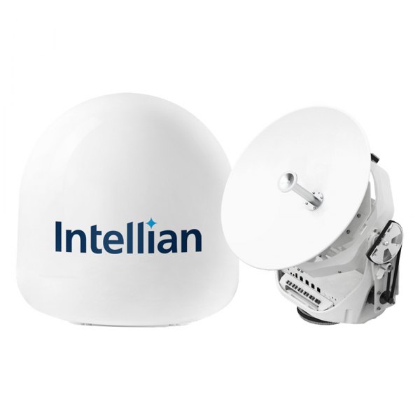 Intellian® - v45C 34.8dB 17.7" Dia. White TV Antenna System