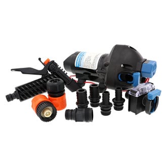 Jabsco® - HotShot 12 V 3180 GPH Electric Pressure-Controlled Self-Priming Diaphragm Washdown Pump
