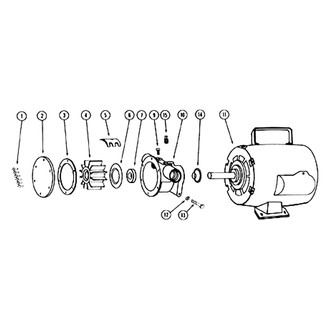 Jabsco® - 6050 Series 115 V 180 GPH Electric Impeller Utility Pump