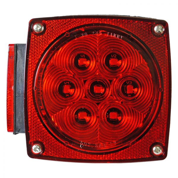 Jammy® - Red Square Under 80" LED Submersible Left Side Tail Light