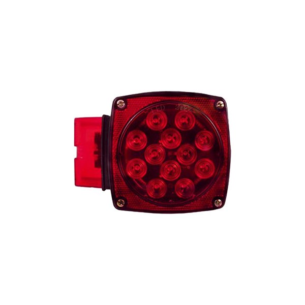Jammy® - 20445 Series Red Square 8 Function Over 80" LED Submersible Left Side Tail Light