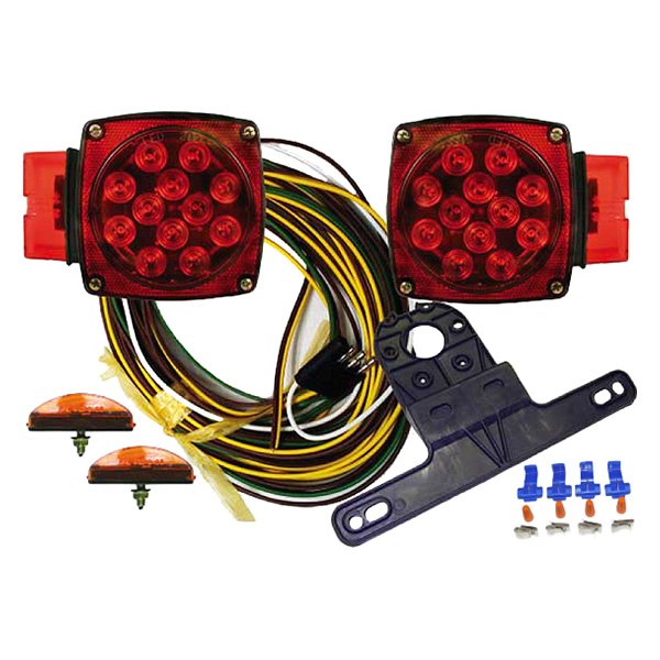 Jammy® - Red Square Over 80" LED Submersible Tail Light Kit