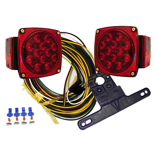 Jammy® - Red Square Under 80" LED Submersible Tail Light Kit