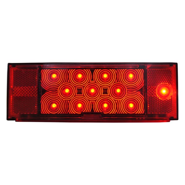 Jammy® - 75 Series Red Rectangular 7 Function Low Profile LED Submersible Right Side Tail Light