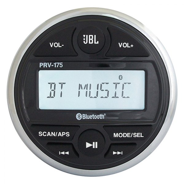 JBL® - Black/Chrome AM/FM/USB/Bluetooth Stereo Receiver