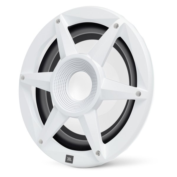 JBL® - Stadium Series 300W 3-Way 4-Ohm 10" White Flush Mount Speakers, Pair
