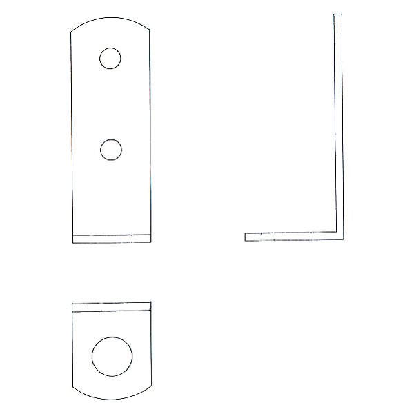 Jefco Manufacturing® - 5/8" Stainless Steel Cane Guide