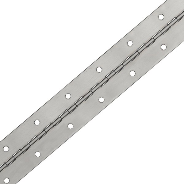 Jefco Manufacturing® - 72" L x 1.06" W 0.093" D Aluminum Continuous Hinge with Holes Countersunk on Centers Staggered