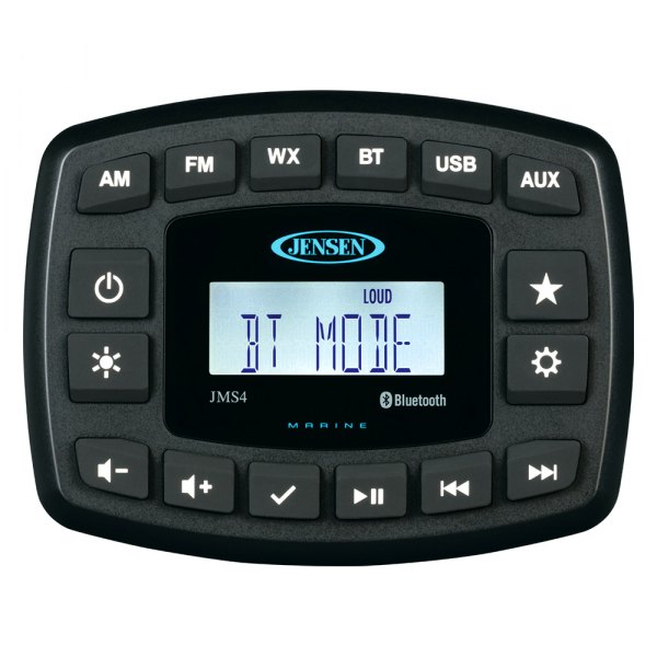 Jensen® - Black AM/FM/USB/WB/Aux/Bluetooth Stereo Receiver