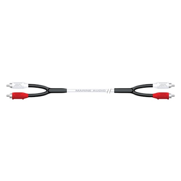 Jensen® - 2 RCA M to 2 RCA M 6.6' Audio Cable