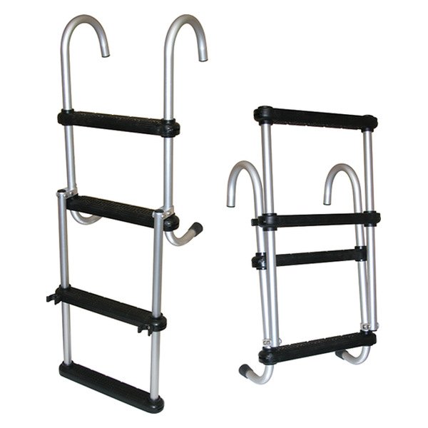 Image may not reflect your exact product! JIF Marine® - 54-1/2" H 5-Step Folding Pontoon Hook Ladder