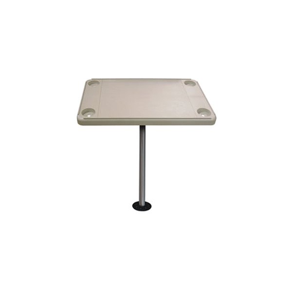 JIF Marine® - 16" L x 28" W x 29" H Rectangular Table Kit with Flush Mount Base