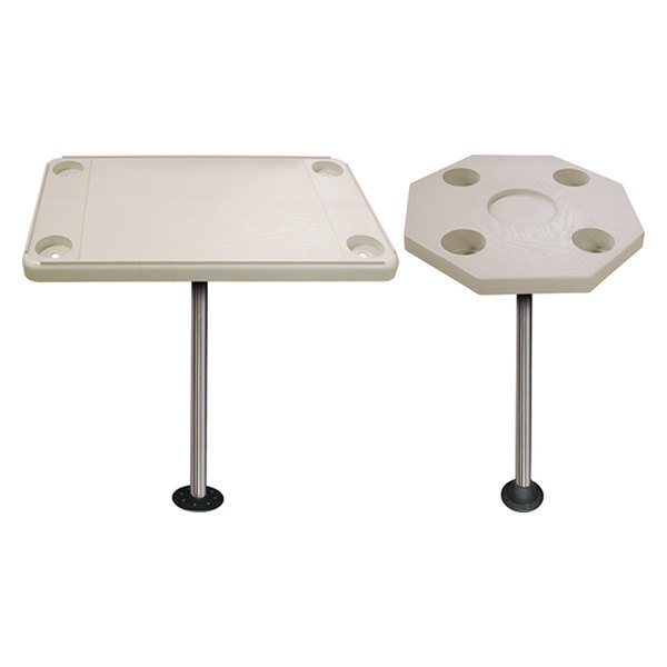  JIF Marine® - 20" O.D. Polyethylene Ivory Octagonal Table Top