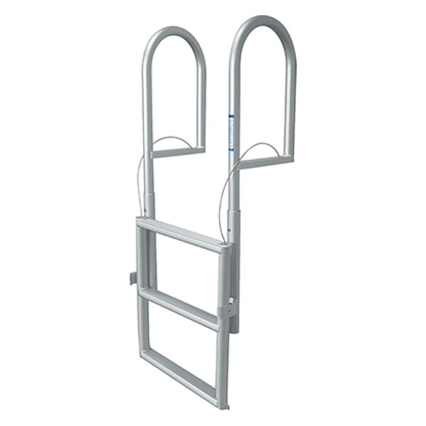 JIF Marine® - 12" H Anodized Aluminum 3-Step Dock Lift Ladder