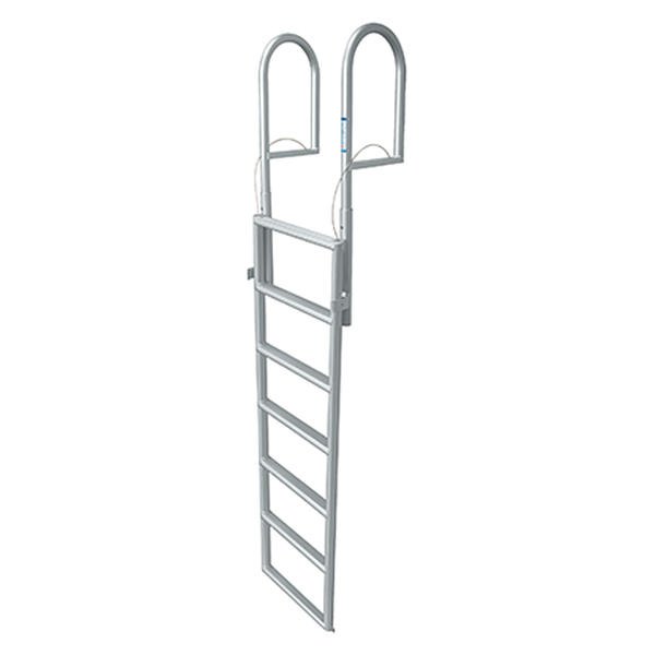 JIF Marine® - 12" H Aluminum 7-Step Slide-Up Dock Ladder
