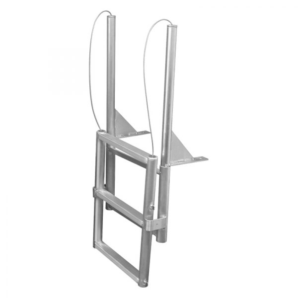 JIF Marine® - 12" H Aluminum 3-Step Slide-Up Dock Ladder