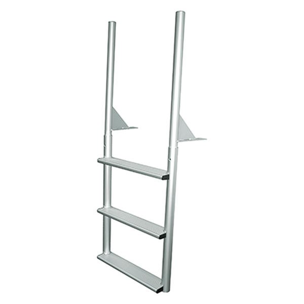 JIF Marine® - 12" H Aluminum 4-Step Wide Dock Ladder