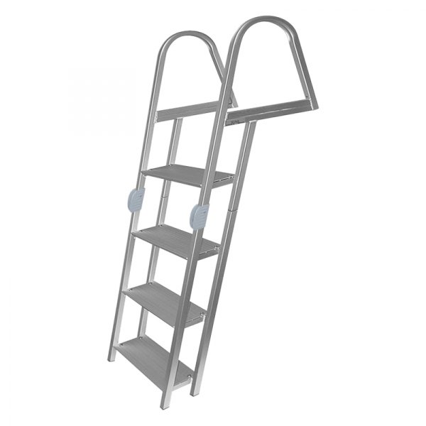 JIF Marine® - 61-3/4" H Aluminum 4-Step Folding Dock Ladder