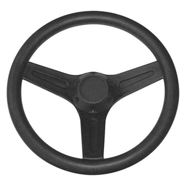 JIF Marine® - 12-3/4" Dia. Black PVC Coated Steering Wheel