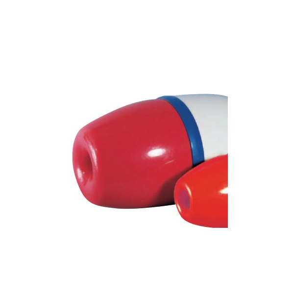 Jim-Buoy® 1502R - 5 D x 9 L Red/White with Blue Center Band Lok