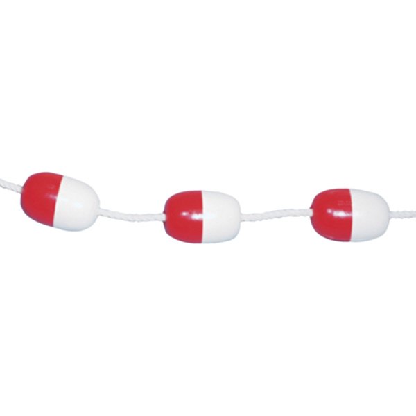 Jim-Buoy® - 5" L Red/White Polystyrene Economy Rope Float