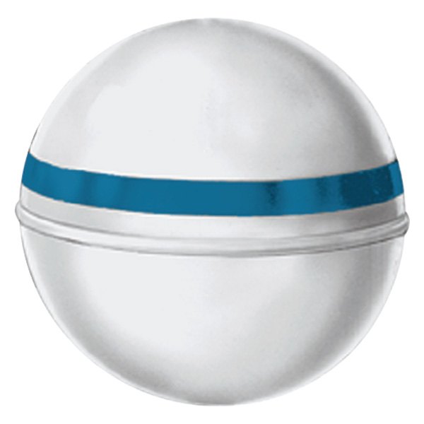 Jim-Buoy® - Premium Mark V 24" D White/Blue Stripe Mooring Buoy
