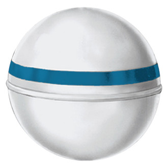 Jim-Buoy® - Premium Mark V 30" D White/Blue Stripe Mooring Buoy