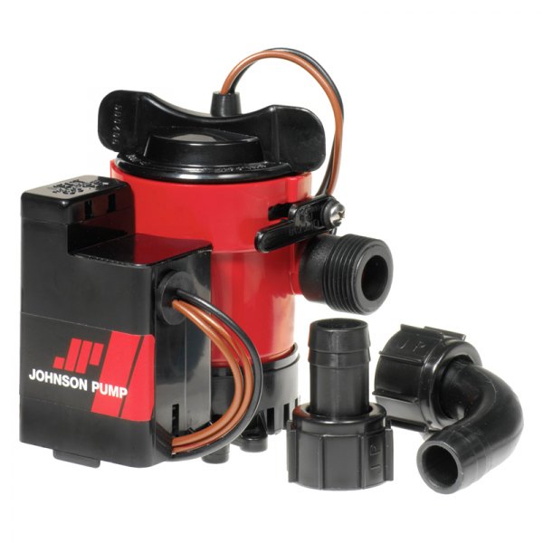 Johnson Pump® - Cartridge Combo 12 V 498 GPH Electric Automatic Impeller Submersible Bilge Pump