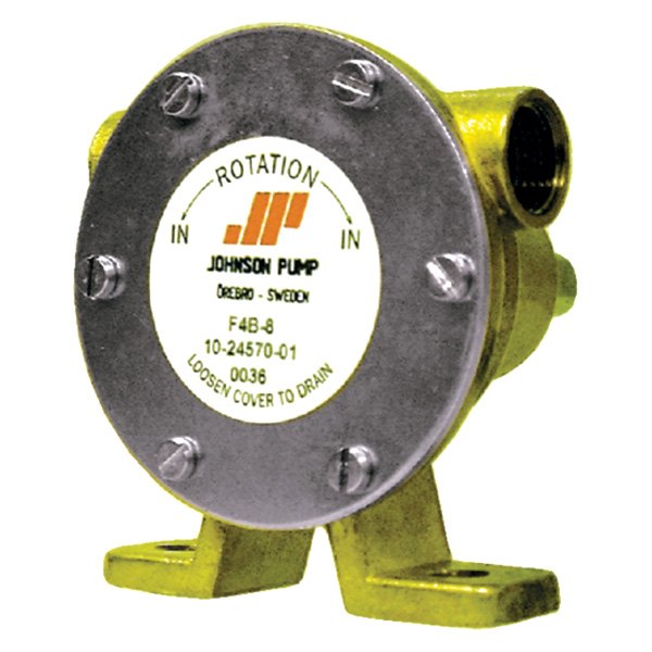 Johnson Pump® - F4B 3/8" NPT Pulley Driven Self-Priming Flexible Impeller Engine Cooling Pump