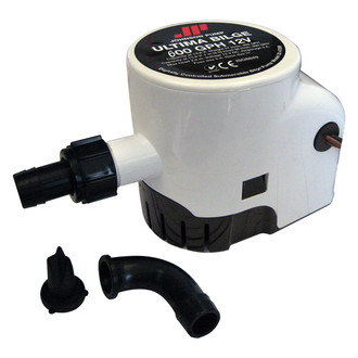 Johnson Pump® - Ultima Bilge 12 V 600 GPH Electric Automatic Impeller Submersible Bilge Pump with Integrated Switch