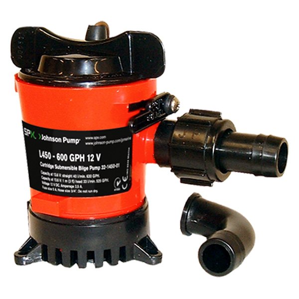 Johnson Pump® - 24 V 498 GPH Electric Impeller Submersible Bilge Pump