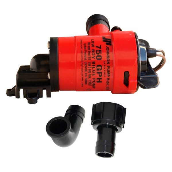 Johnson Pump® - Low Boy 12 V 750 GPH Electric Impeller Submersible Bilge Pump