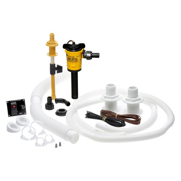 Johnson Pump® - Basspirator 12 V 498 GPH Impeller Aerator Kit