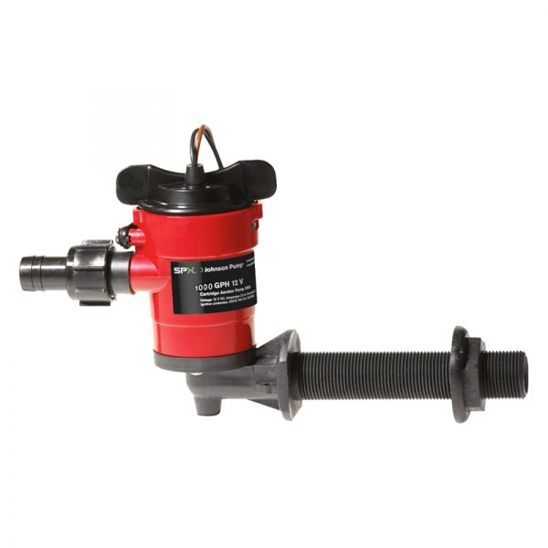 Johnson Pump® - 12 V 996 GPH Electric Livewell Cartridge Impeller Aerator Pump