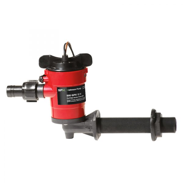 Johnson Pump® - 12 V 498 GPH Electric Livewell Cartridge Impeller Aerator Pump
