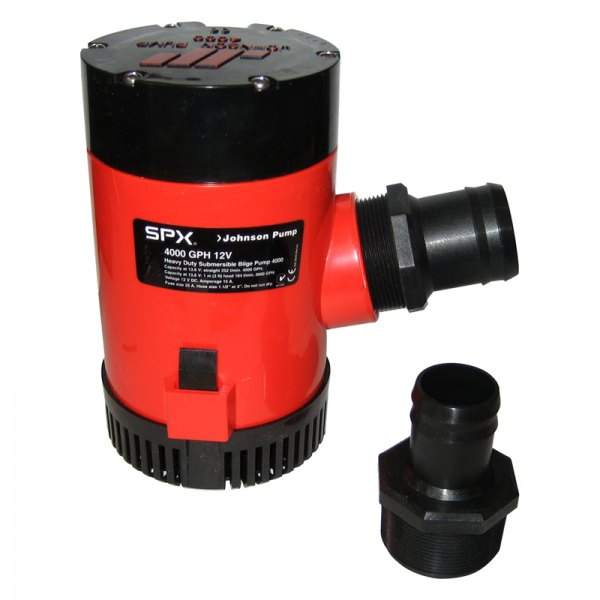 Johnson Pump® - 12 V 3996 GPH Electric Heavy Duty Impeller Submersible Bilge Pump